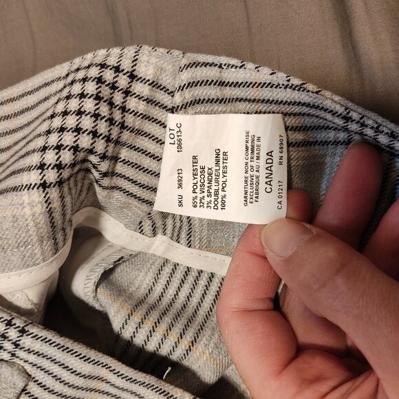EUC Plaid Le Chateau Cropped Pants - Sz 1 - Picture 5 of 8
